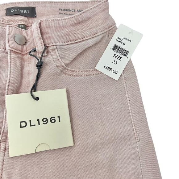 NWT DL1961 Florence Ankle Mid Rise Instasculpt Skinny Camellia Jean Size 23 - Picture 9 of 10